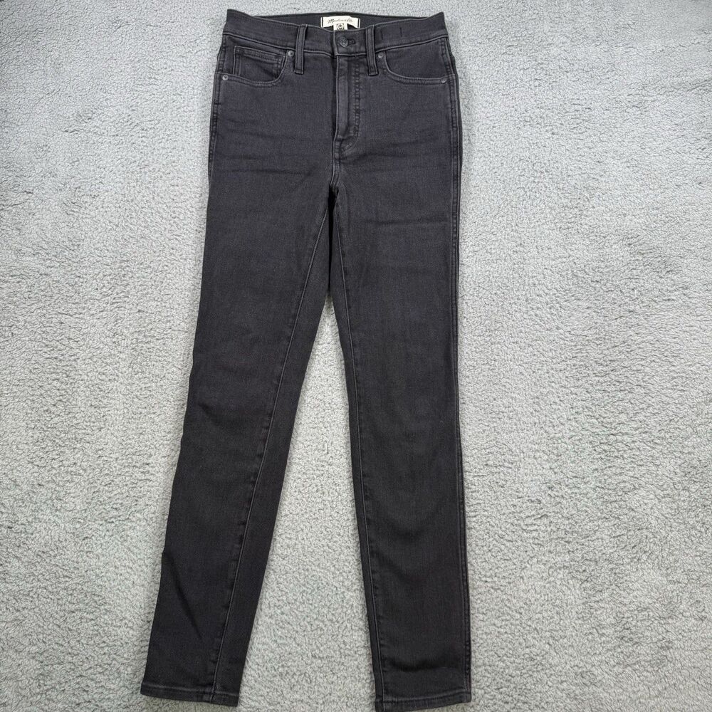 Madewell 10" High Rise Skinny Jeans Women 27 Gray‎ Stretch Denim Casual